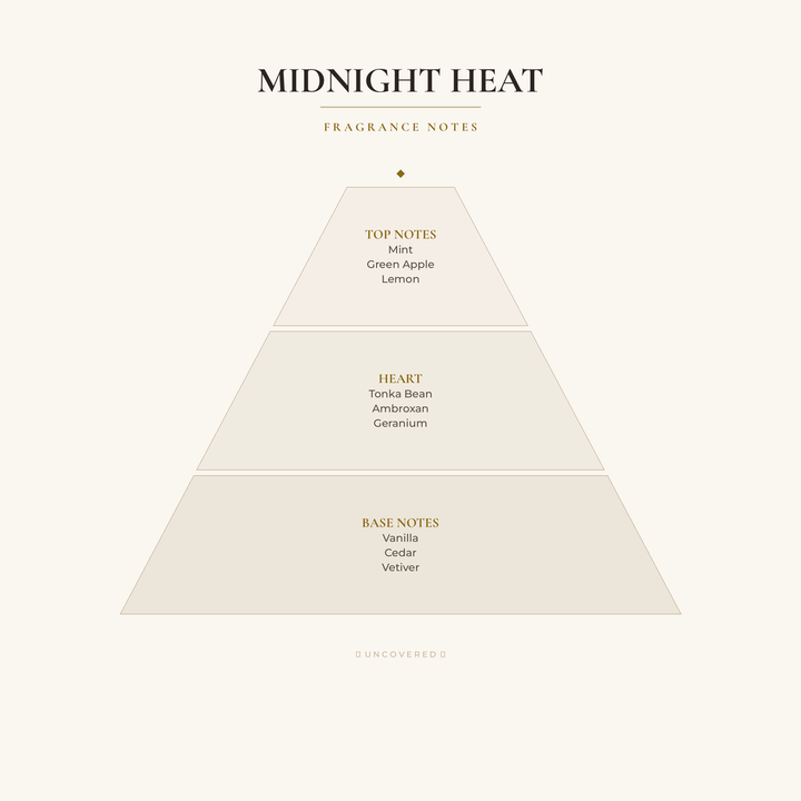 Fragrance Notes Pyramid - Midnight Heat