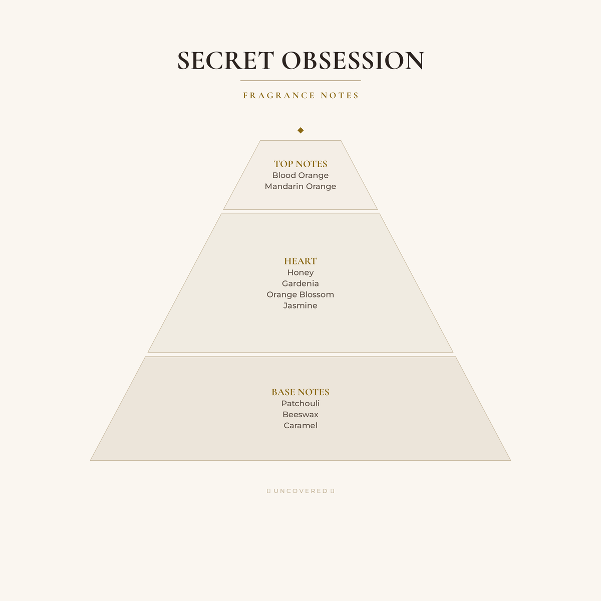 Fragrance Notes Pyramid - Secret Obsession